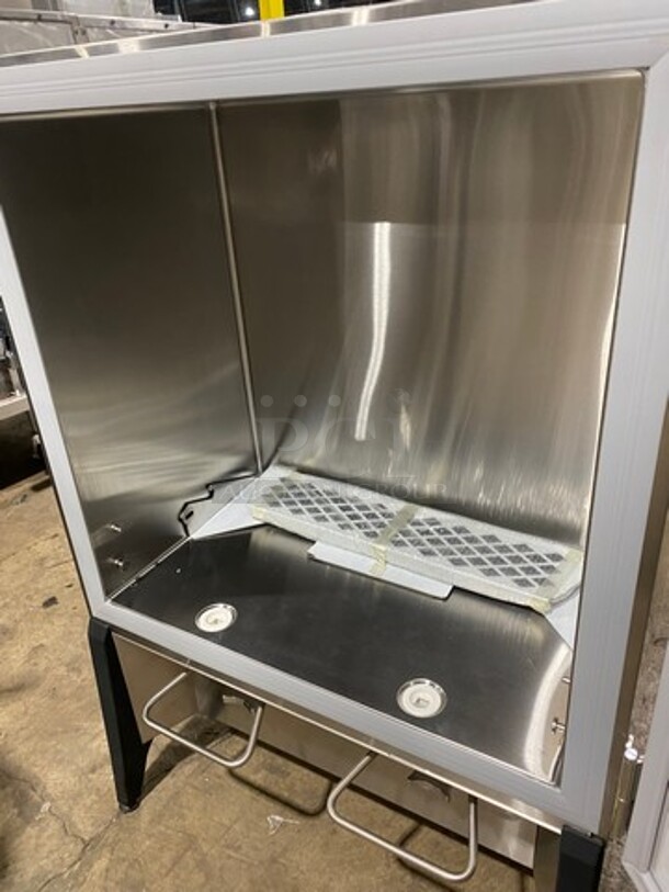 NICE! Silver King Commercial Countertop 2 Spout Refrigerated Milk Dispenser! Stainless Steel Body! On Legs! - Image 5 of 9