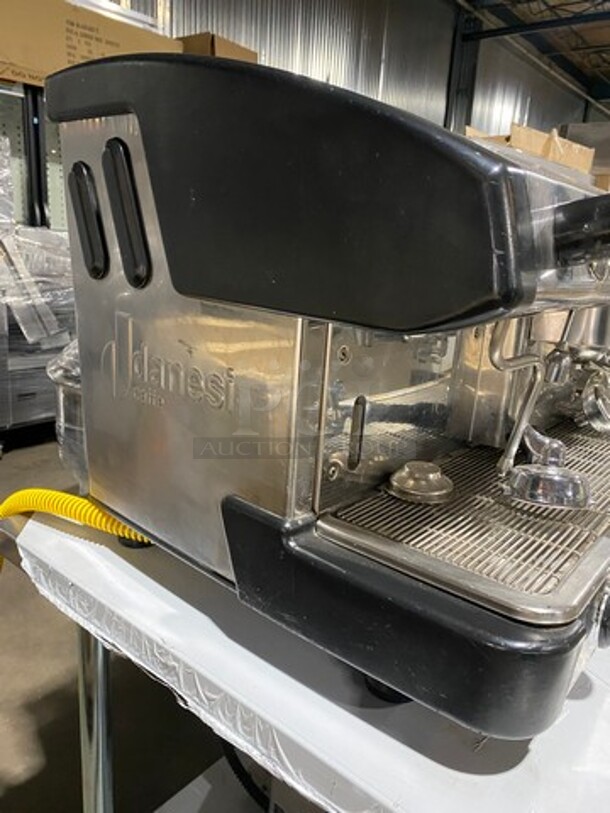 NICE! Danesi Commercial Countertop 3 Group Espresso Machine! All Stainless Steel! WORKING WHEN REMOVED! - Image 2 of 10