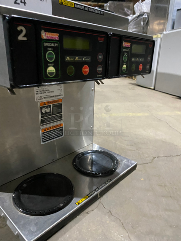 Bunn Commercial Countertop Dual Coffee Brewing Machine! With 4 Coffee Pot Warming Stations! All Stainless Steel! On Small Legs! Model: AXIOM2/2TWIN SN: AXTN026484 120/208/240V 60HZ 1 Phase - Image 5 of 10