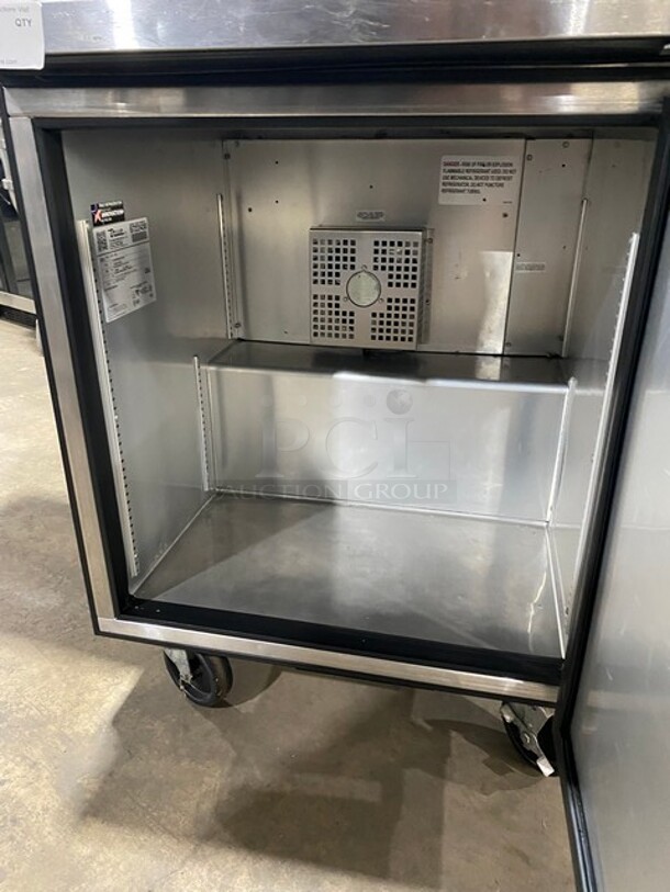 LATE MODEL! 2019 True Commercial Single Door Lowboy/Worktop Freezer! All Stainless Steel! On Casters! With New Compressor! Model: TUC27FHC SN: 9722430 115V 60HZ 1 Phase - Image 5 of 7