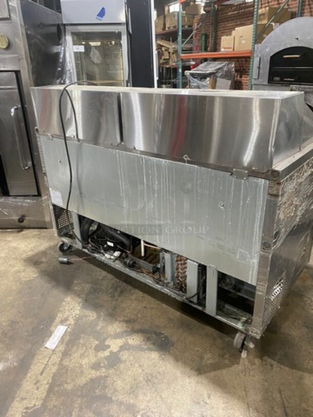 Turbo Air Commercial Refrigerated Mega Top Sandwich Prep Table! With 2 Door Storage Space Underneath! All Stainless Steel! On Casters! Model: MST6024 SN: KMM6TB7391 115V - Image 4 of 9