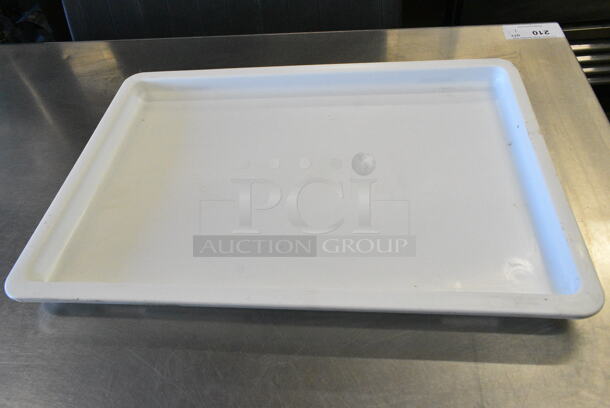 2 Box of 6 BRAND NEW SCRATCH AND DENT! 176DB1826LID Baker's Lane 18" x 26" White Heavy-Duty Polypropylene Dough Proofing Box Lid. 2 Times Your Bid!  - Image 1 of 6