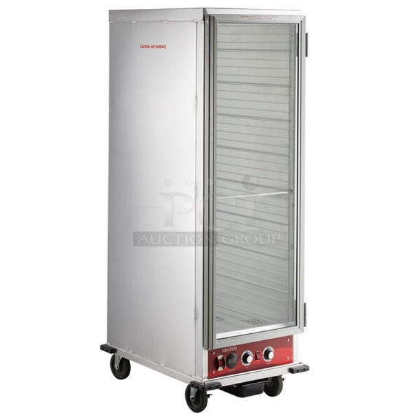 BRAND NEW SCRATCH AND DENT! Avantco 177HPI1836 Metal Commercial Heated Holding Cabinet on Commercial Casters. 120 Volts, 1 Phase. Tested and Working! - Image 1 of 5