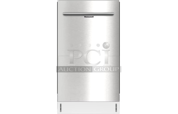 BRAND NEW SCRATCH AND DENT! Honeywell HDS18SS 18" Dishwasher with 8 Place settings, 6 Washing Programs. 120 Volts, 1 Phase. - Image 1 of 3