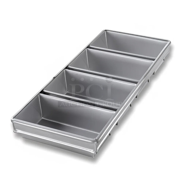 6 BRAND NEW SCRATCH AND DENT! Chicago Metallic 44245 Metal 4 Loaf Baking Pans. 6 Times Your Bid! - Image 1 of 6