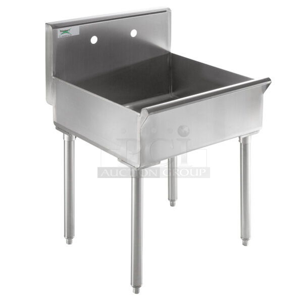 BRAND NEW SCRATCH AND DENT! Regency 600SMFS2124 18-Gauge 304 Stainless Steel Standing Mop Sink - 21" x 24" x 8" - Image 1 of 5