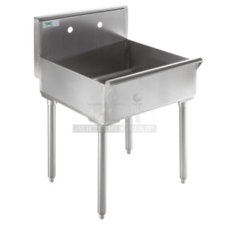 BRAND NEW SCRATCH AND DENT! Regency 600SMFS2124 18-Gauge 304 Stainless Steel Standing Mop Sink - 21" x 24" x 8"