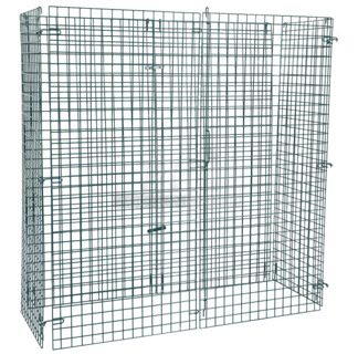 BRAND NEW SCRATCH AND DENT! Regency 460EGSC2460 NSF Green Wire Security Cage - 24" x 60" x 61"