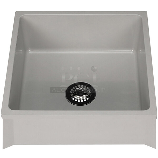 BRAND NEW SCRATCH AND DENT! Zurn Elkay Z1996-24 Gray Composite Mop Sink - 24