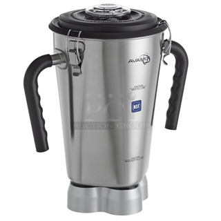 BRAND NEW SCRATCH AND DENT! AvaMix Stainless Steel 1 Gallon Blender Jar / Blender Pitcher w/ 2 Handles. 