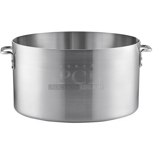 BRAND NEW SCRATCH AND DENT! Choice 471SAP60QT Stainless Steel 60 Qt. Aluminum Sauce Pot - Image 1 of 4