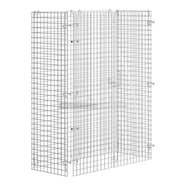 BRAND NEW SCRATCH AND DENT! Regency 460ECSC2448 NSF Chrome Wire Security Cage - 24" x 48" x 61". May Be Missing Pieces. - Image 1 of 3