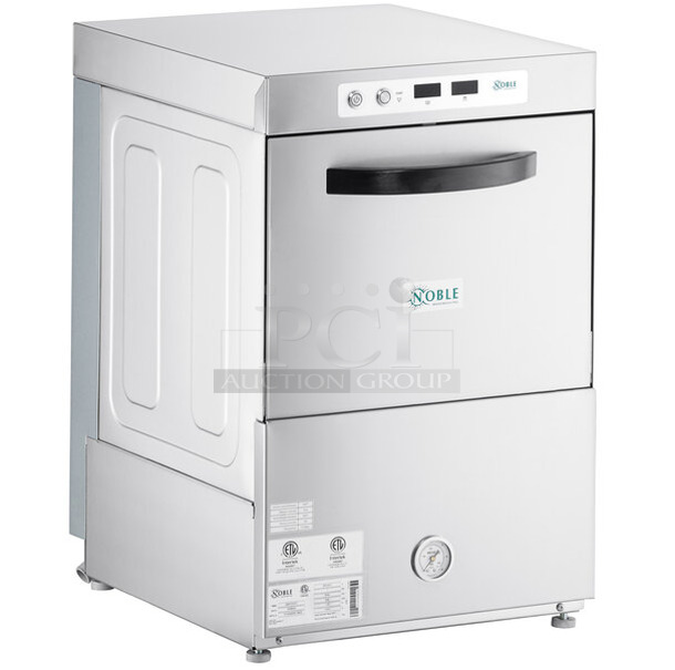 BRAND NEW SCRATCH AND DENT! 2023 Noble 495HTGW22 Stainless Steel Commercial Undercounter High-Temperature Underbar Glass Washer. 208/240 Volts, 1 Phase. - Image 1 of 8