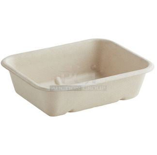 7 BRAND NEW Boxes of World Centric TR-SC-UAR 20 oz. No PFAS Added Compostable Fiber Container - 600/Case. 7 Times Your Bid! 