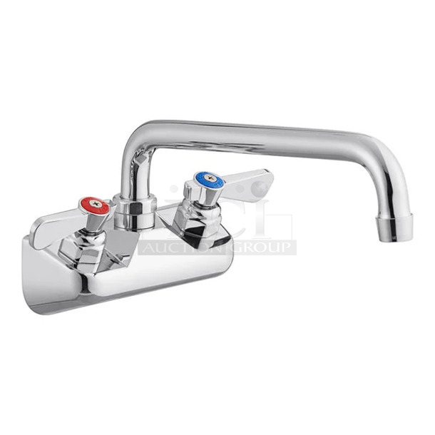 BRAND NEW SCRATCH AND DENT! Regency 600FW410 Wall Mount Faucet with 10" Swing Spout and 4" Centers - Image 1 of 3