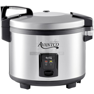BRAND NEW SCRATCH AND DENT! Avantco 177RCSA60 60 Cup (30 Cup Raw) Sealed Electric Rice Cooker / Warmer. 120 Volts, 1 Phase. Tested and Working!