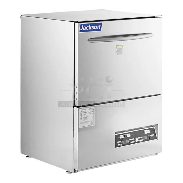 BRAND NEW SCRATCH AND DENT! 2024 Jackson DISHSTAR HT Stainless Steel Commercial Undercounter Dishwasher. 208/230 Volts, 1 Phase.  - Image 1 of 9