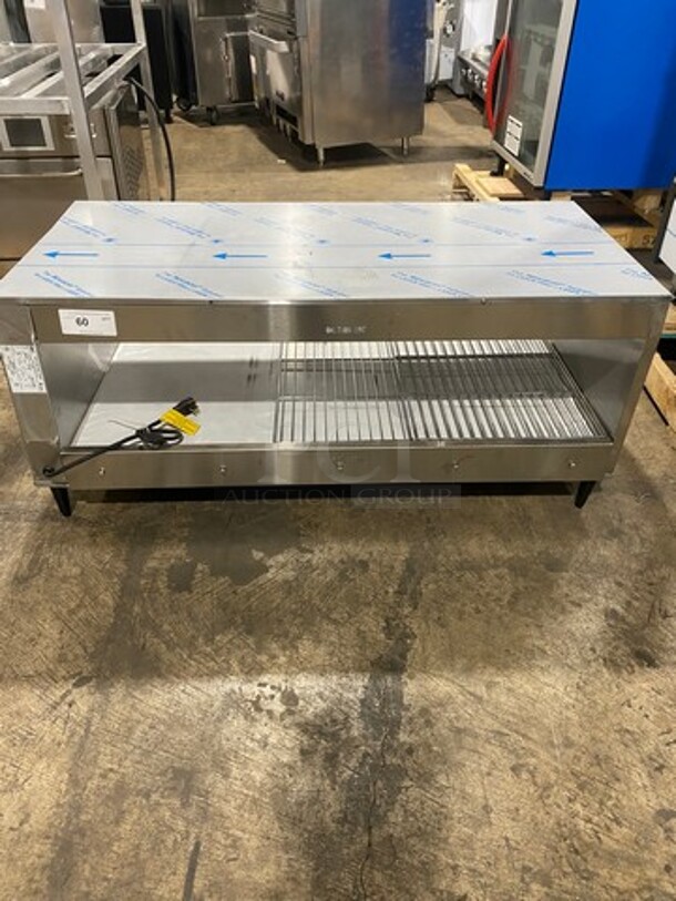 NEW! LATE MODEL! 2016 BKI Commercial Countertop Pass Through Food Warmer Merchandiser! Stainless Steel! On Legs! Model: SM51R SN: 421013C612003 208V 60HZ 1 Phase