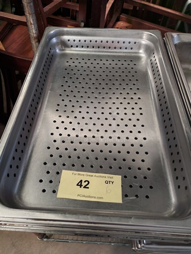 Perforated Stainless Steel Food Pan 