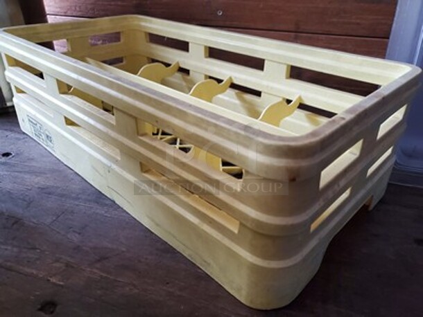 Yellow|Compartment Glass Rack - Image 2 of 3