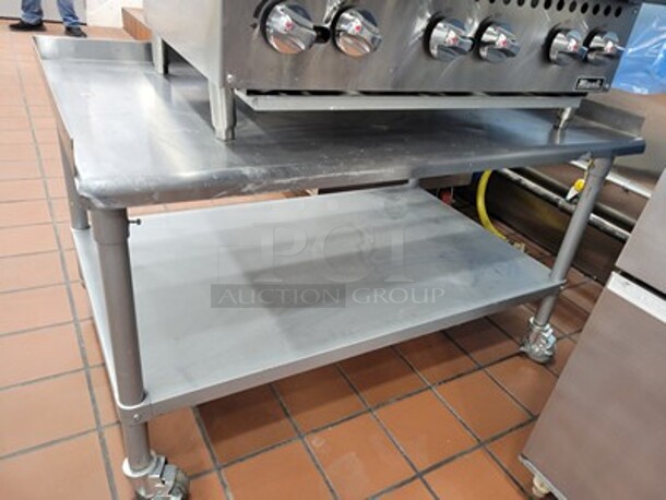 Stainless Steel Table On Casters! 