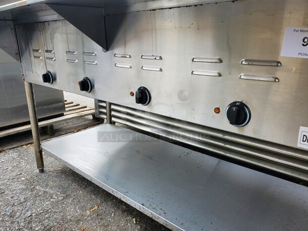 SERV IT Electric 4 Pan Open Well Steam Table 208-240Volts 58X30X34 Very nice condition! - Image 5 of 7