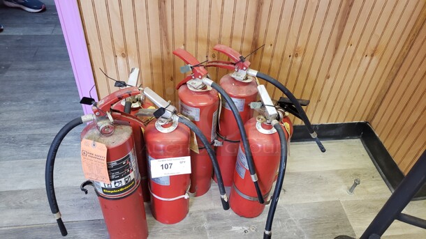Lot of 7 Fire Extinguishers

(Location 2) - Image 1 of 1