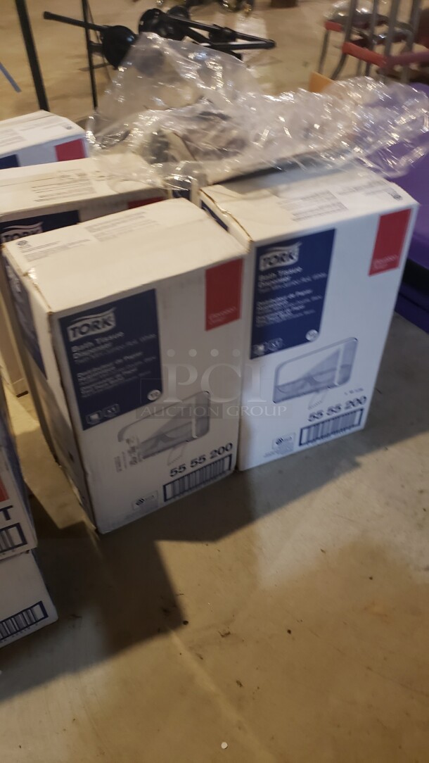 Lot of Miscellaneous Tork Bath Tissue Dispensers (5 Boxes)/ Napkin Dispensers (3 Boxes)

Location 1 - Image 2 of 2