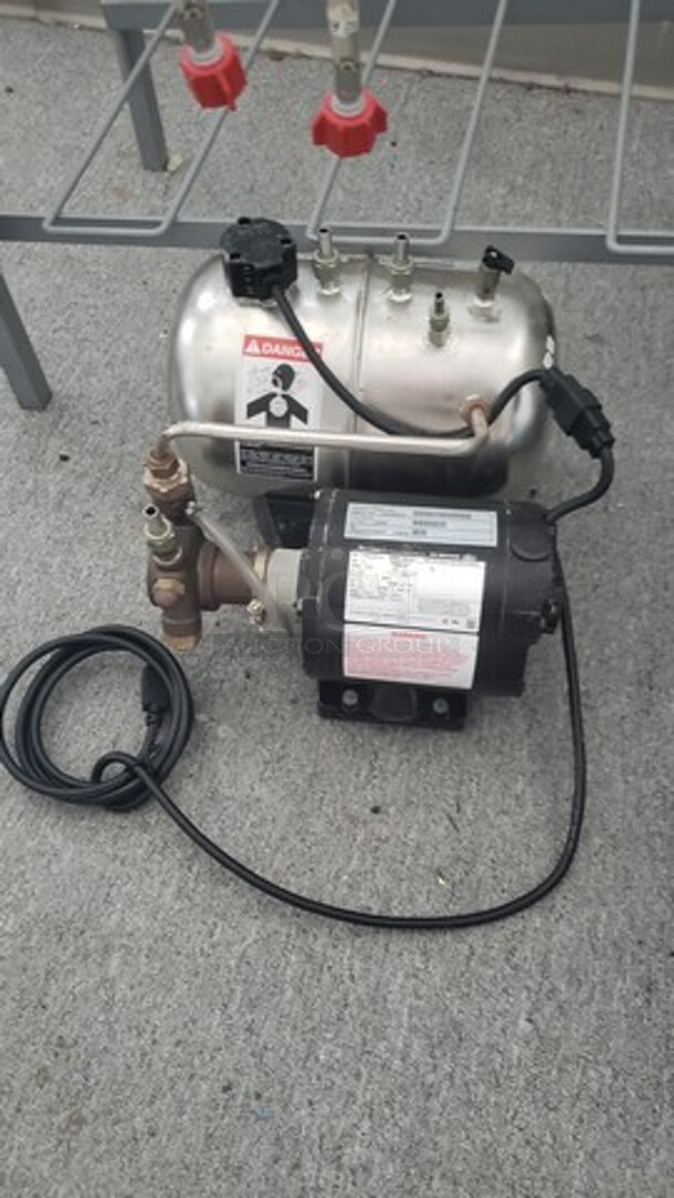 Lot of Bag-in-Box Rack w/Compressor and Flojet (Sold As Is) - Image 2 of 5