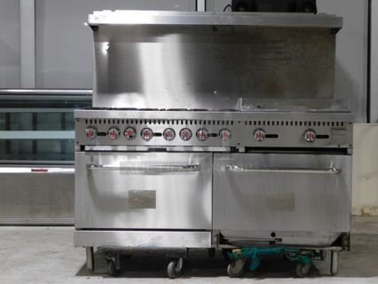 CPG G24-N 60" 6 Burner Gas Range w/ Griddle & (2) Standard Ovens

