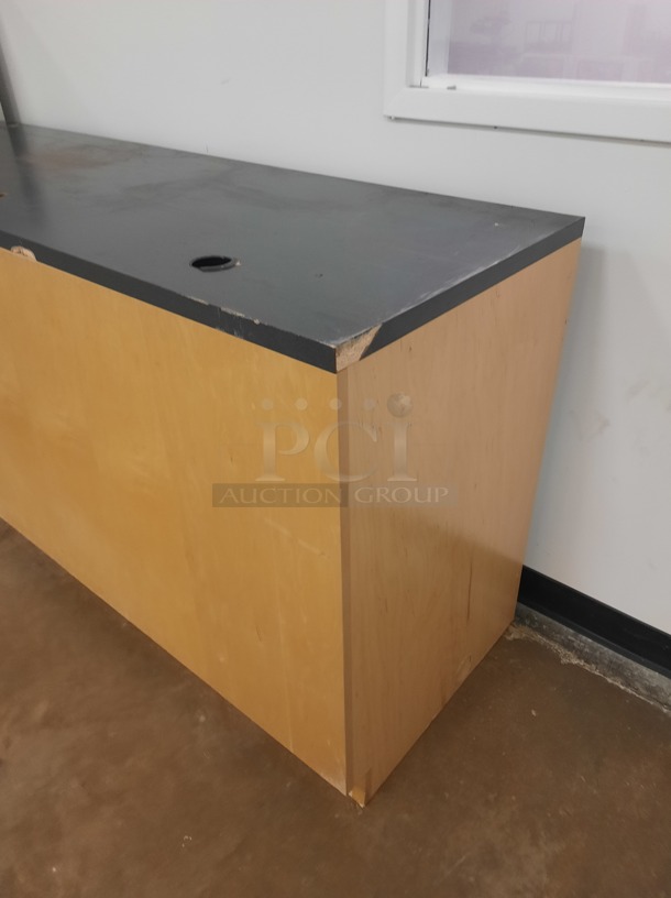 Filing Cabinet and Wooden Unit.
15X26.5X52 and 72X24X3. 2 Times Your Bid! (Main Building)  - Image 5 of 5