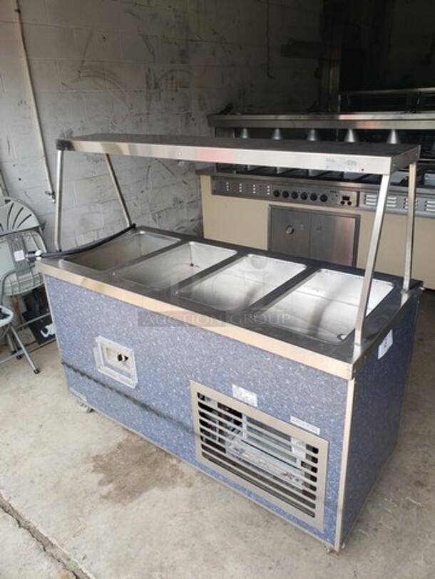 Duke 60" Hot/Cold Portable Buffet w/ (1) Hot Well & (3) Cold Sections!

115 V
1 PH
60 Hz - Image 1 of 5