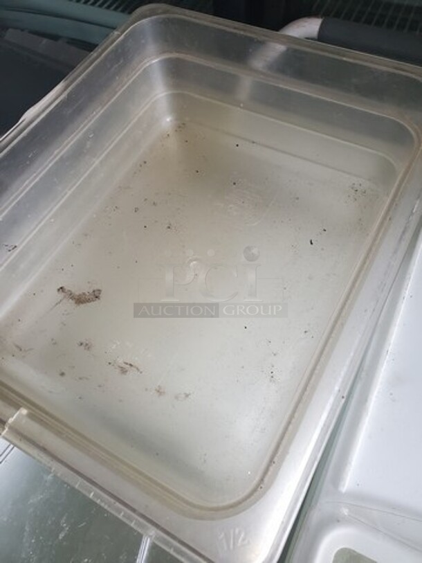 ALL ONE ONEY Lot of 4 Clear Food pan  - Image 4 of 4