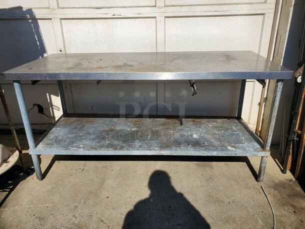 Stainless Steel Work Table with Undershelf 60WX30DX35H