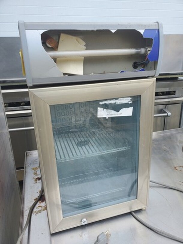 Red Bull Mini Fridge Baby Cooler|No Key (Damaged front panel) 13X16X22 - Image 1 of 5