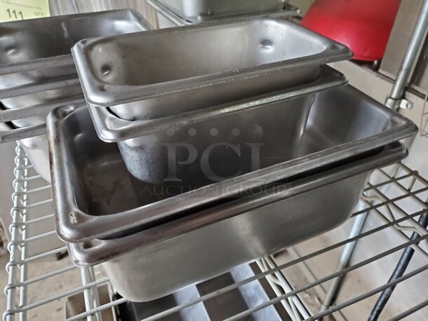 ALL ONE MONEY Lot of 12 miscellaneous Stainless Steel food pan! - Image 5 of 5