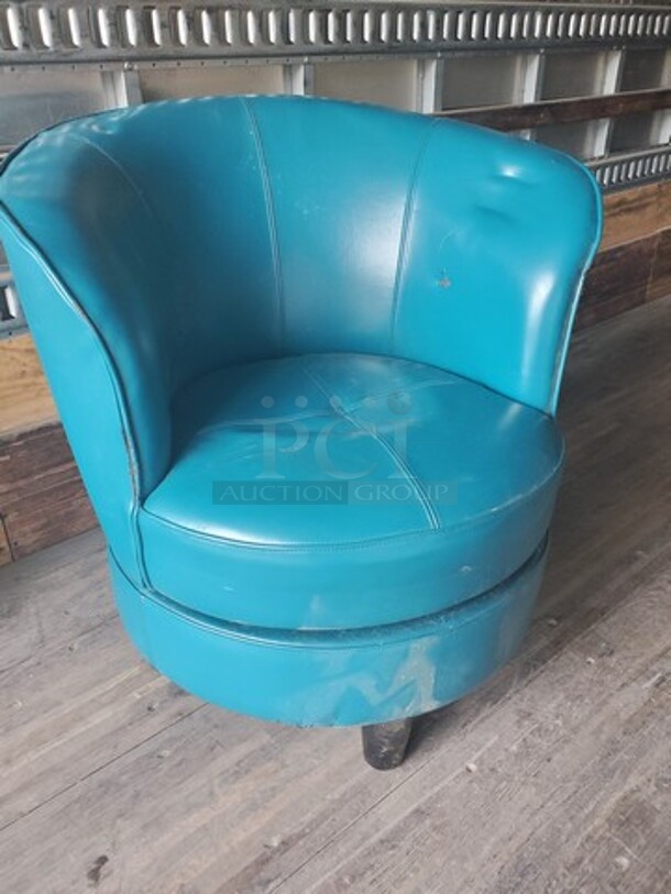 Blue, Single Sofa Chair (The item have some signs of cosmetic wear) - Image 2 of 3
