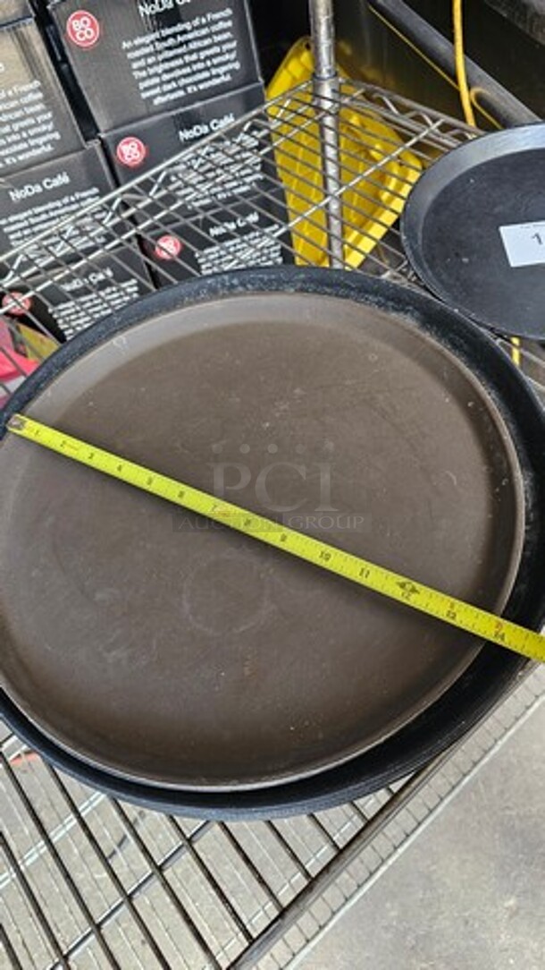 Lot of (7) Miscellaneous Round Trays - Image 2 of 3
