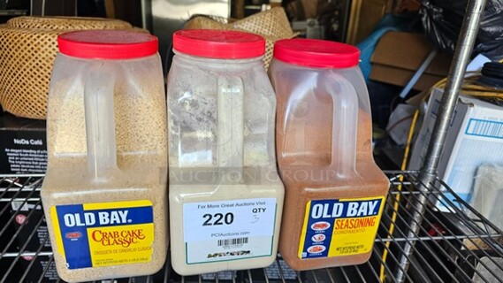 Lot of 3 Containers of Seasoning