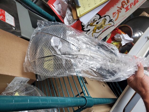 Lot of 2 Wire Mesh Skimmers  - Image 1 of 1