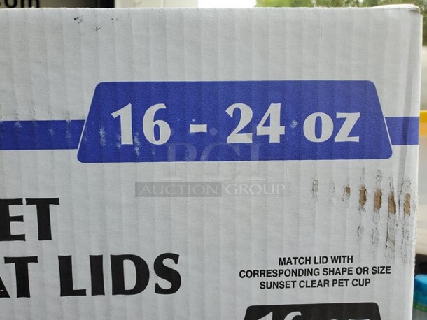 One Box of Clear Pet Slotted Flat Lids - Image 3 of 3