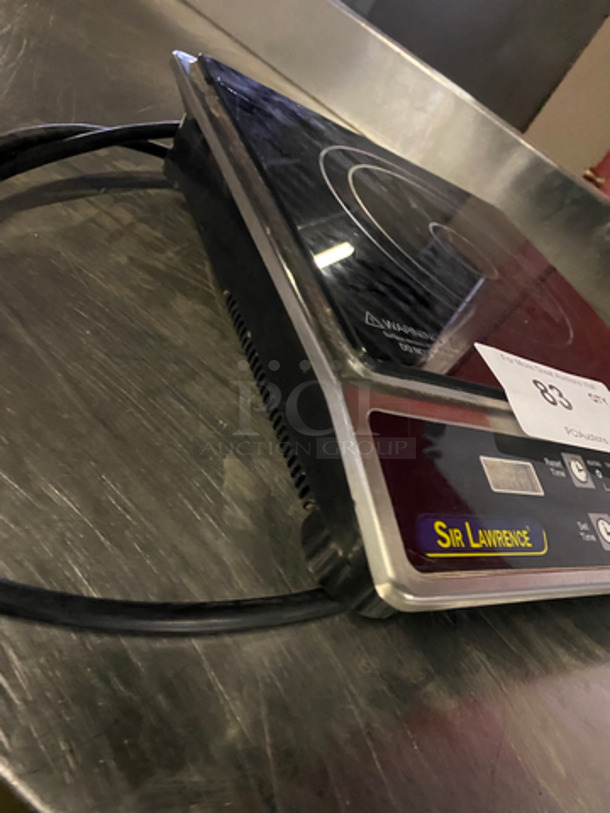 Sir Lawrence Commercial Countertop Electric Powered Single Burner Induction Range! 12x14! Model: SLIN1800 120V 60HZ - Image 3 of 8