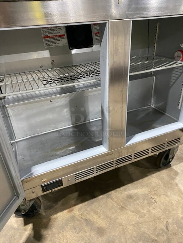Beverage Air Stainless Steel Commercial 2 Door Undercounter Cooler on Commercial Casters! MODEL UCR34HC SN:13304623 115V 1PH - Image 5 of 7