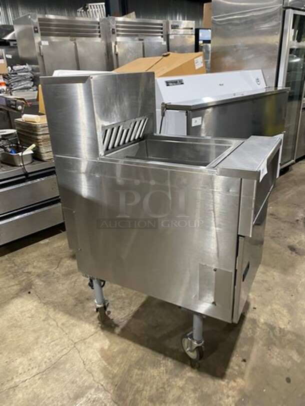 Pitco Commercial Electric Powered Crisp-N-Hold/Fry Warmer Dumping Station! With Backsplash! All Stainless Steel! On Legs! Model: PCF18 SN: E19KD070535 120V 60HZ 1 Phase - Image 2 of 8