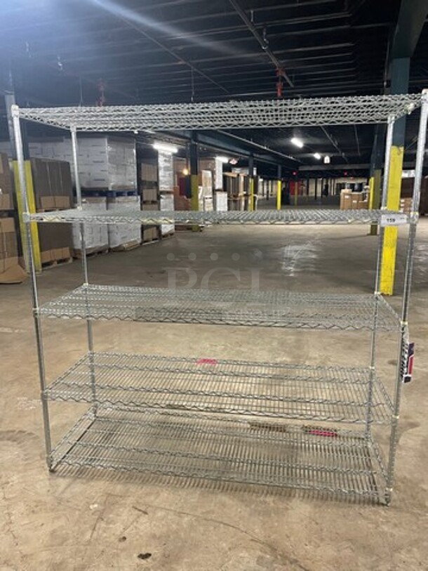 Eagle Commercial Metal 5 Tier Shelf! BUYER MUST DISMANTLE! PCI CANNOT DISMANTLE FOR SHIPPING! PLEASE CONSIDER FREIGHT CHARGES!