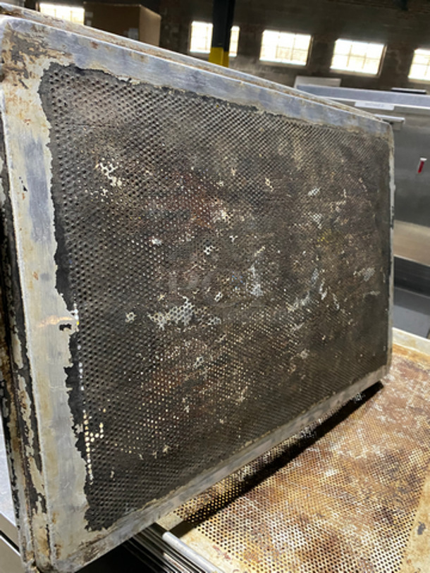 Full Size Perforated Sheet Pans! 4x Your Bid! - Image 2 of 4