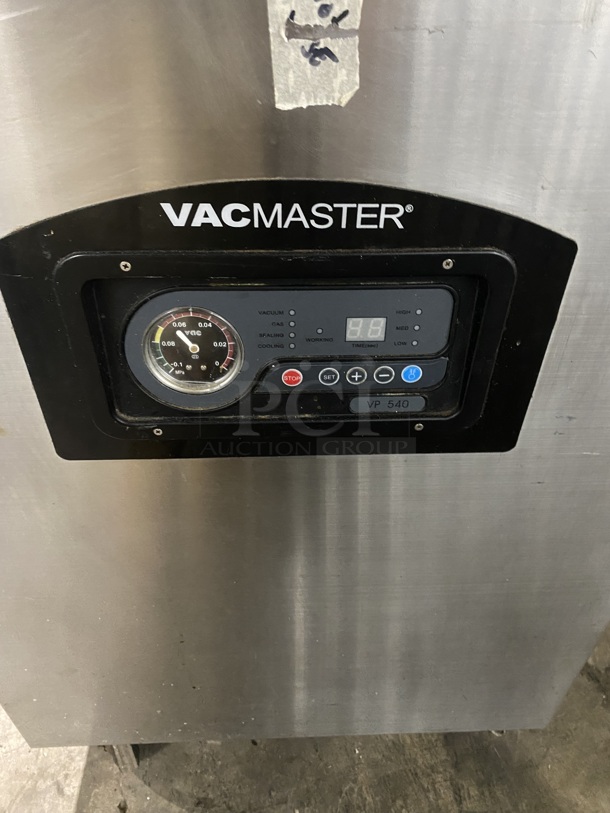 MacMaster VP540 Stainless Steel Commercial Floor Style Vacuum Sealer on Commercial Casters. 110 Volts, 1 Phase. Eletric Powered! - Image 7 of 9