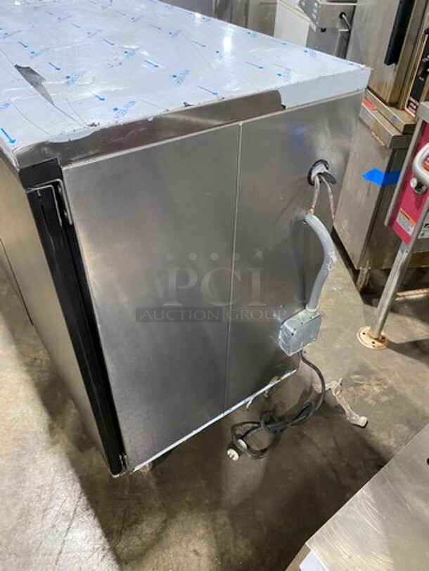 AMAZING! Perlick Commercial 4 Door Bar Back Cooler! With Poly Coated Racks! All Stainless Steel! On Legs! Remote Compressor/No Compressor! Model: BR96 SN: 676683 115V 60HZ 1 Phase - Image 2 of 10