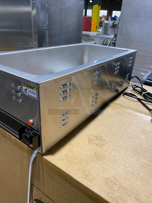 NEW IN BOX! APW Wyott Commercial Countertop Electric Food Warmer! All Stainless Steel! Model W43V SN:8050222080101 120V 1PH! Working! - Image 5 of 10