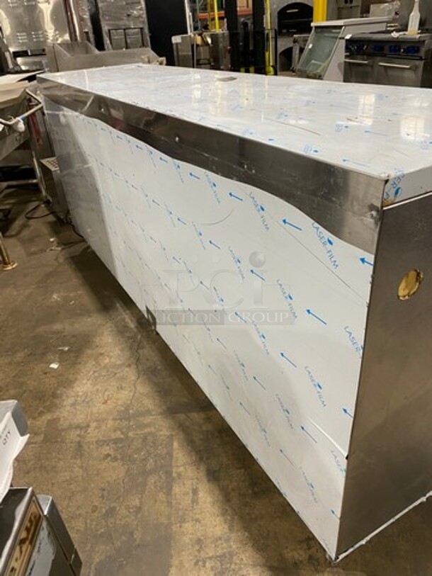AMAZING! Perlick Commercial 4 Door Bar Back Cooler! With Poly Coated Racks! All Stainless Steel! On Legs! Remote Compressor/No Compressor! Model: BR96 SN: 676683 115V 60HZ 1 Phase - Image 3 of 10